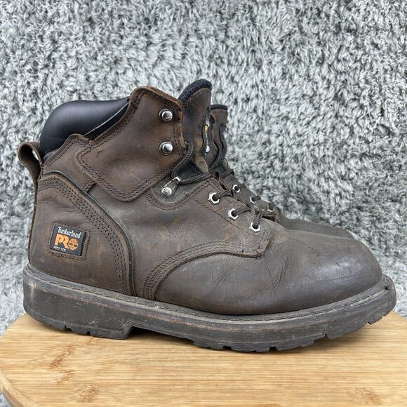 Timberland Pro Series Pit Boss 6" Leather Work Boots Men's 11 W - Picture 1 of 10